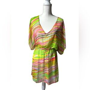 BECCA Vibrant Striped Swim Coverup